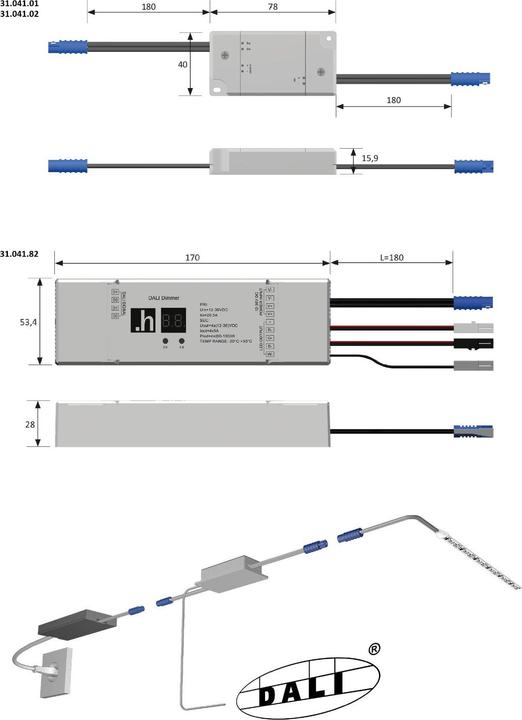 Immagine prodotto Halemeier LED-interruttore 12VDC Dali