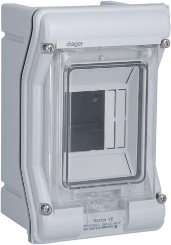 Hager HAG VE103SN Vector IP65, 3 PLE, UV-stable, o. LE (Terminal strips)