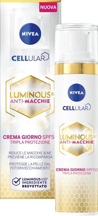 Immagine prodotto NIVEA Cellular Luminous 630 Anti-macchie Crema Giorno SPF50 40ml (40 ml)