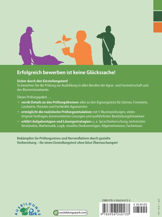 Produktbild Der Einstellungstest/Eignungstest zur Ausbildung: Gärtner, Forstwirt, Landwirt, Florist und Fac (Deutsch, Kurt Guth, Marcus Mery, 2024)