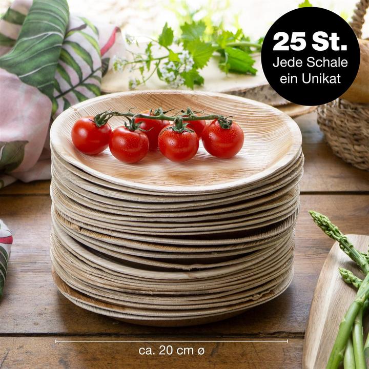 Image du produit Moritz & Moritz Vaisselle en feuille de palmier 25 pièces (25 x)