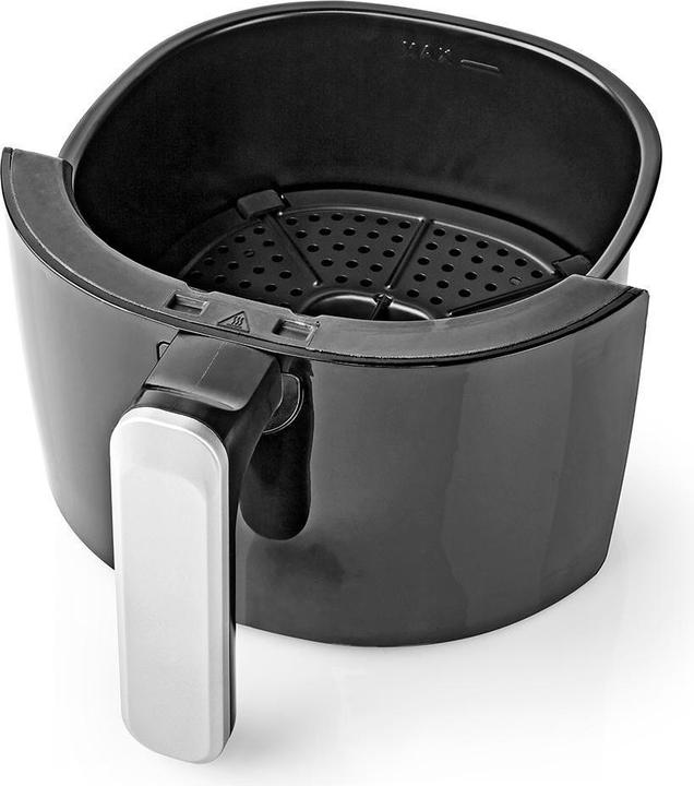 Produktbild Nedis Heissluft Friteuse | 2.4 l | Timer: 30 min | Analog | Aluminium / Schwarz (EU-Stecker)