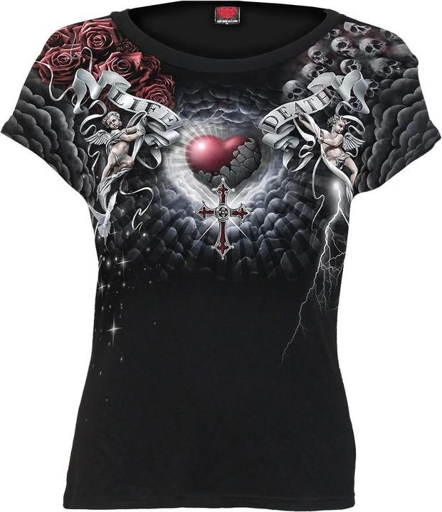 Spiral Life And Death Cross TShirt (S)