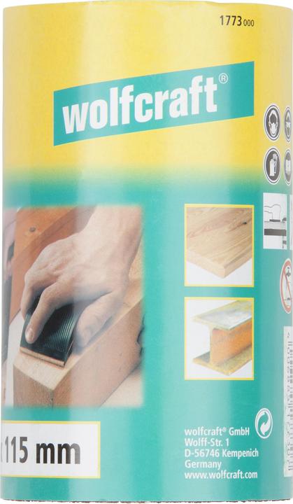 Produktbild wolfcraft wolfcraft 1 Schleifpapierrolle Kor. K40, 5mx115mm (40)