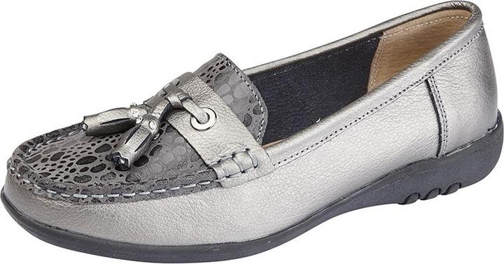 Produktbild Boulevard Extra Breit Reptil Print Tassel Schuhe (40, 40.5)