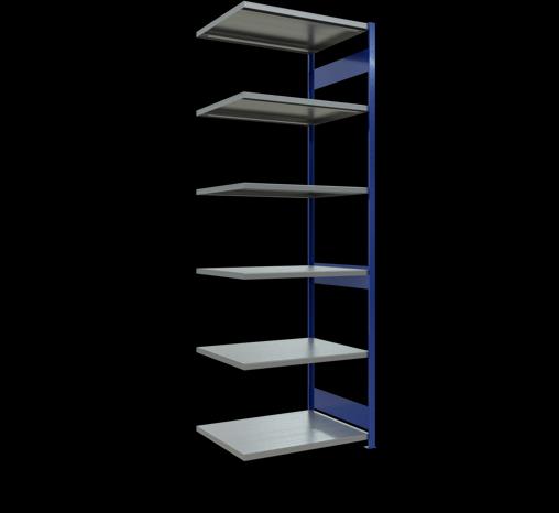 Stecksystem Anbauregal MULTIplus250 mit Längenriegel