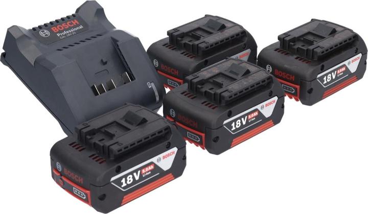 Image du produit Bosch Professional Bosch GAL 18V-20 Chargeur de batterie 10,8 - 18 V 2 AÂ ( 2607226281 ) + 4x GBA 18 V 5,0 AhÂ (18 V)