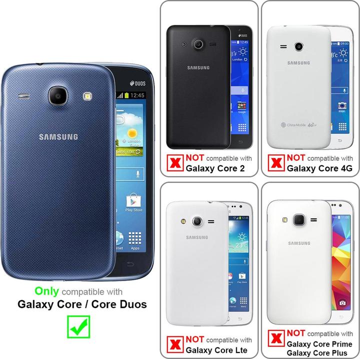 Actual product image Cadorabo Flip with structure cover (Samsung Galaxy Core, Samsung Galaxy Core Duos)