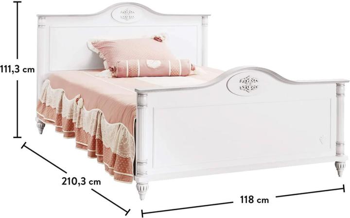 Actual product image Cilek Romantic XL bed (120x200cm) (120 x 200 cm)