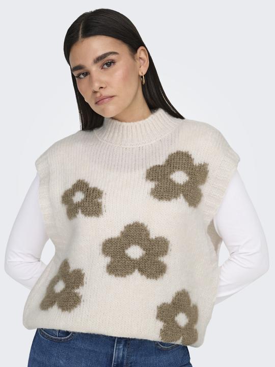 Immagine prodotto JdY Knit Fit Collo alto Polsini a coste Gilet in maglia Gilet in maglia (L)