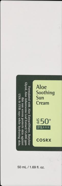 Actual product image Cosrx Aloe Soothing (Sun cream face, SPF 50, 50 ml)