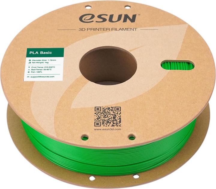 Actual product image eSUN PLA BASIC 1,75mm GREEN 1kg (PLA, 1.75 mm, 1000 g, Green)