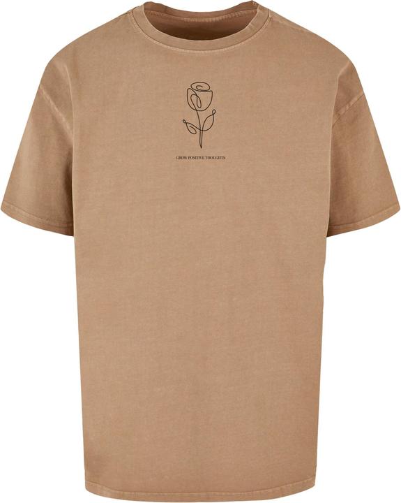 Actual product image Merchcode Spring - Tulip Flower Acid Washed Heavy Oversized Tee - 116463 (S)