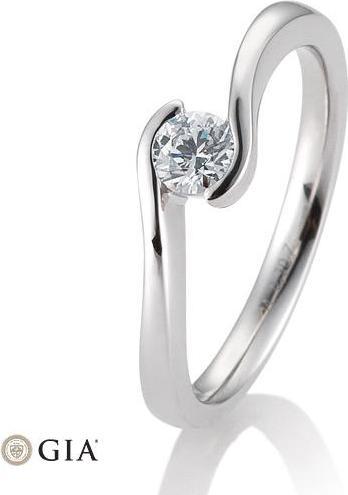 Breuning Ring Schwung 0,05-0,30ct. (57, 750/18 K Gold)
