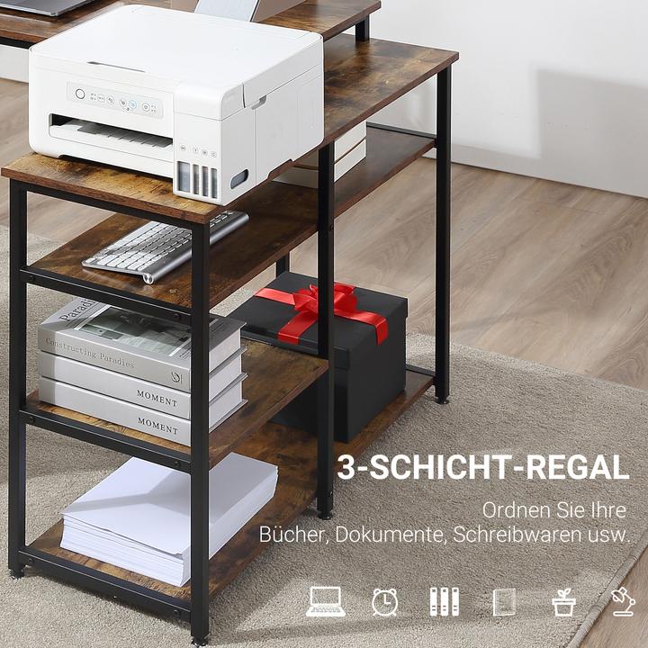 Produktbild Homcom Schreibtisch (135 x 90 x 79 cm)