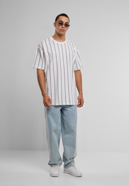 Actual product image Urban Classics Heavy Oversized AOP Stripe Tee (L)