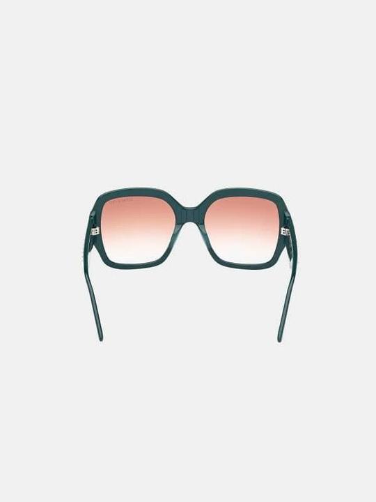 Actual product image Guess by Marciano Squared Acetate Green Brown Sunglasses
