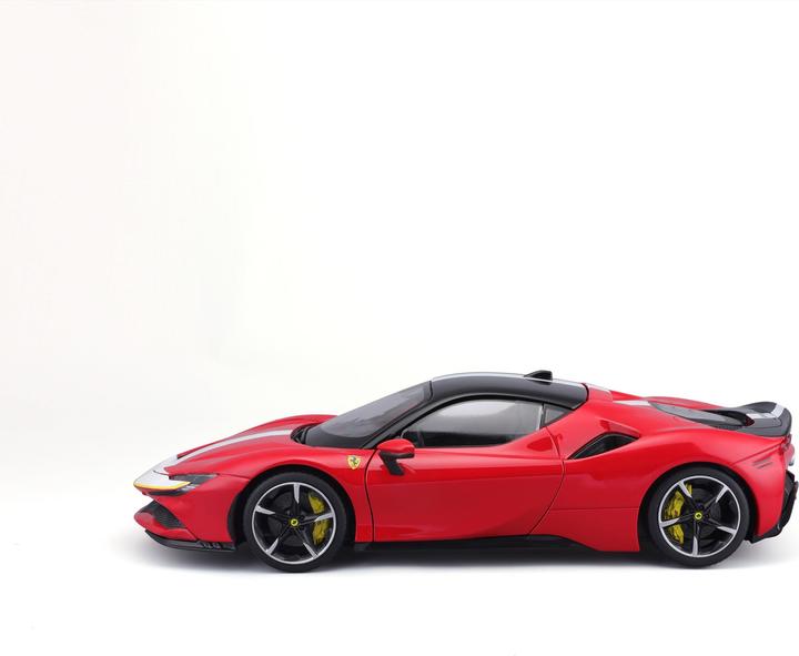 Actual product image Bburago Ferrari Signature SF90 Stradale Fiorano 1/18 red