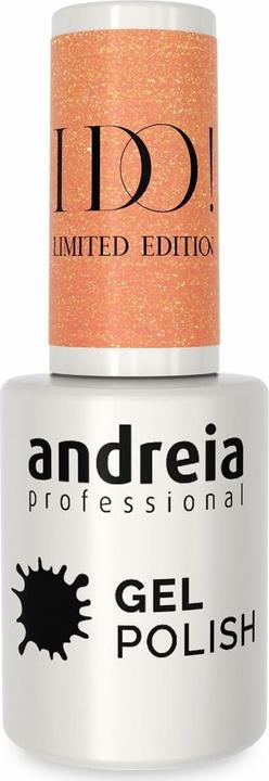 Produktbild Andreia Professioneller Semi-Permanent-Nagellack I DO Limited Collection Farbe ID2 Nude mit Gol (ID2 Nackt mit Gold Funkeln, Gel-Effekt Nagellack)