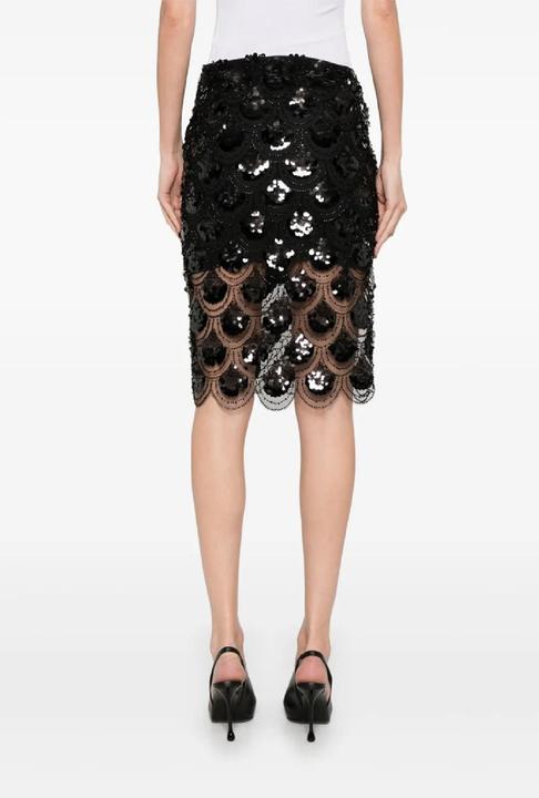 Actual product image Rotate Sequins Pencil Skirt (38)