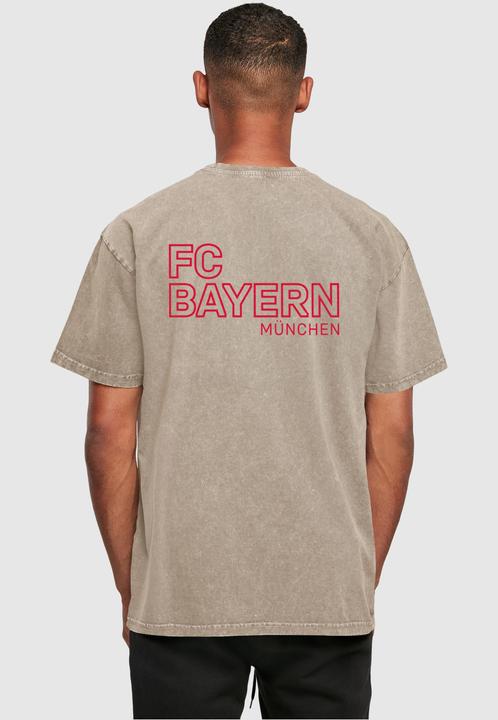 Actual product image FC Bayern München Mia San Mia VR Acid Washed Heavy Oversize Tee - 115275 (L)