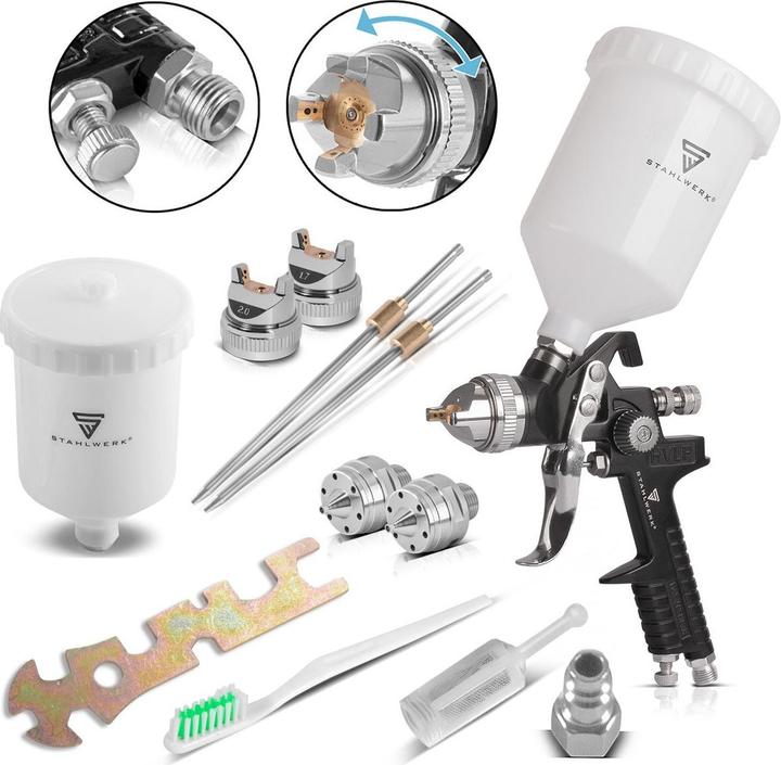 Actual product image Stahlwerk HVLP spray gun SG-600 ST 1.4 mm nozzle 600 ml flow cup