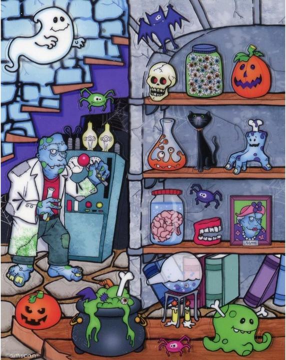 Actual product image Amscan Monsters Lab Sticker Sheet (Pack of 4)