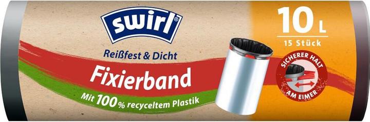 Swirl Müllbeutel 4635 10,0 l schwarz, 15 St. (15 x, 10 l)