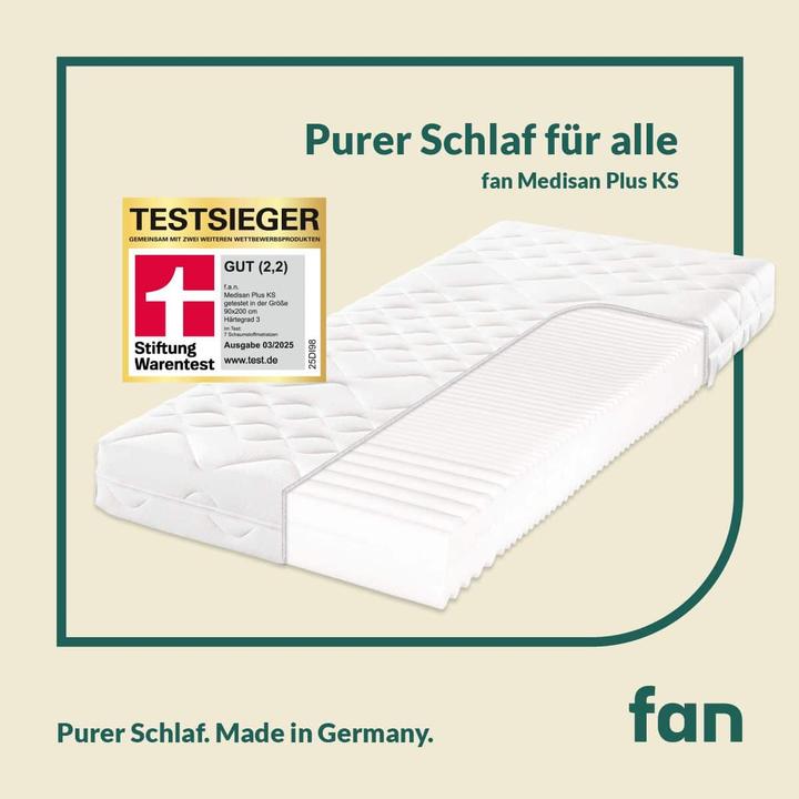 Actual product image Mara Vital Medisan Plus KS Mattress, 7-Zone Cold Foam, Test Winner (140 x 200)