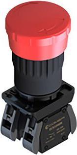 Image du produit Rs Pro Bouton d'arrêt d'urgence Plastique Tête de champignon, Rouge Ø 22mm 2 N.F. Libération par rotation