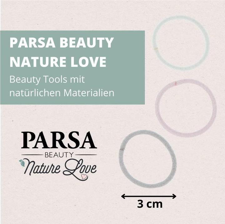 Immagine prodotto Parsa Beauty Parsa Nature Love scrunchie, multicolore 3,00 cm, 15 pezzi, viscosa di bambù (Elastico per capelli)