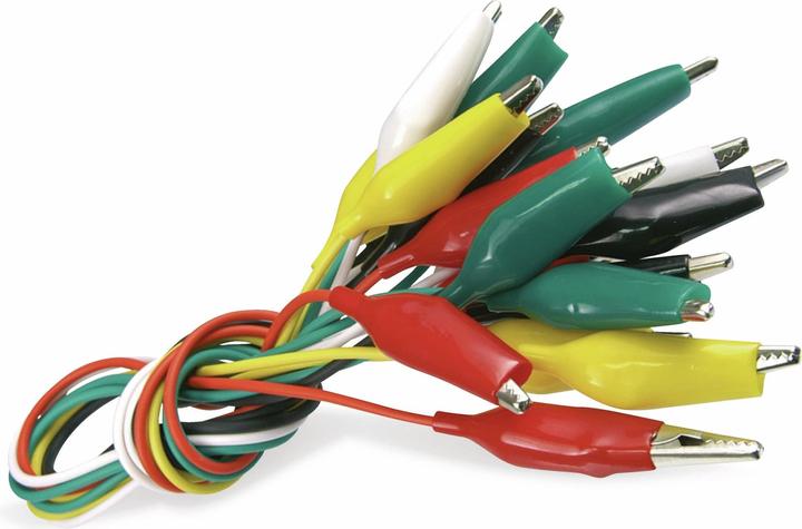 Produktbild Eneroid Messleitungen mit Krokodilklemmen, 10 Stück