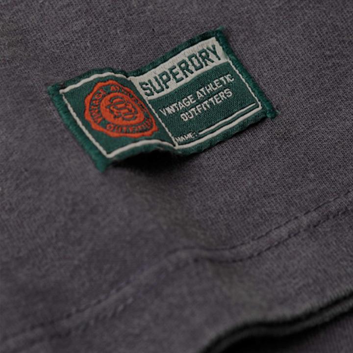 Actual product image Superdry T-Shirt Casual Bequem sitzend Vintage Athletic Chest Short Sleeve T-Shirt (L)
