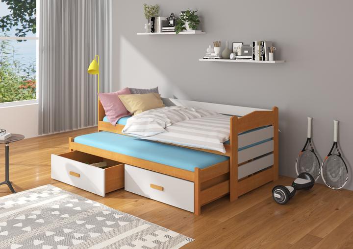 Produktbild ADRK Furniture Doppelbett mit Matratzen TIARRO 200x90 (200 x 90 cm)