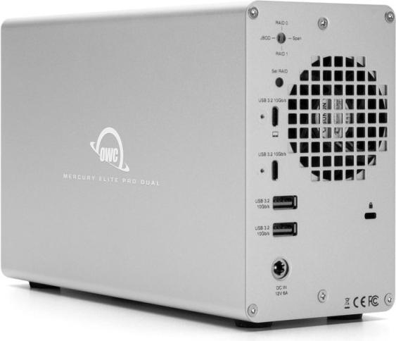 Image du produit OWC 48TB Mercury Elite Pro Dual RAID Storage Solution with USB 3.2 (10Gb/s) + 3-Port Hub (48 To)