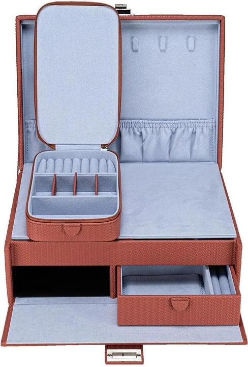 Actual product image Windrose 803954.03 - Jewellery case L with insert Corbello terracotta
