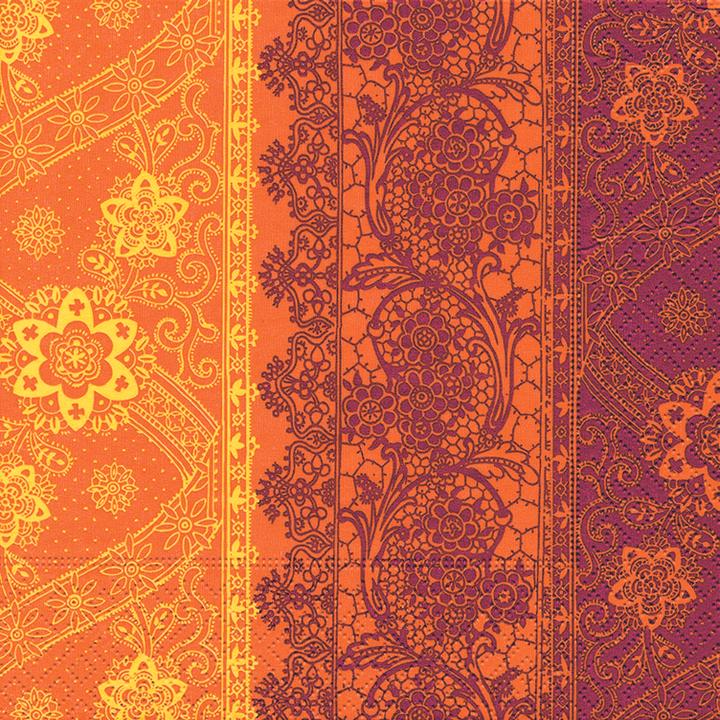 Actual product image No Name Serviettes motifs marrone 33x33 cm 20 pieces