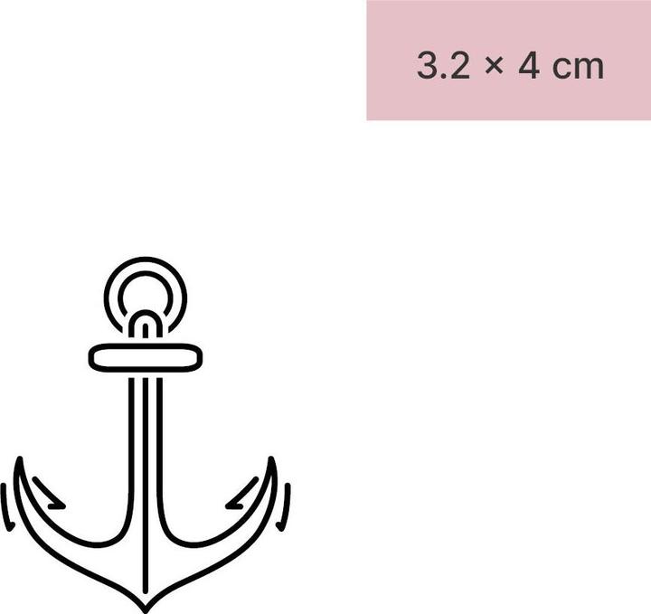Image du produit minink Tatouage temporaire - Ancre de bateau