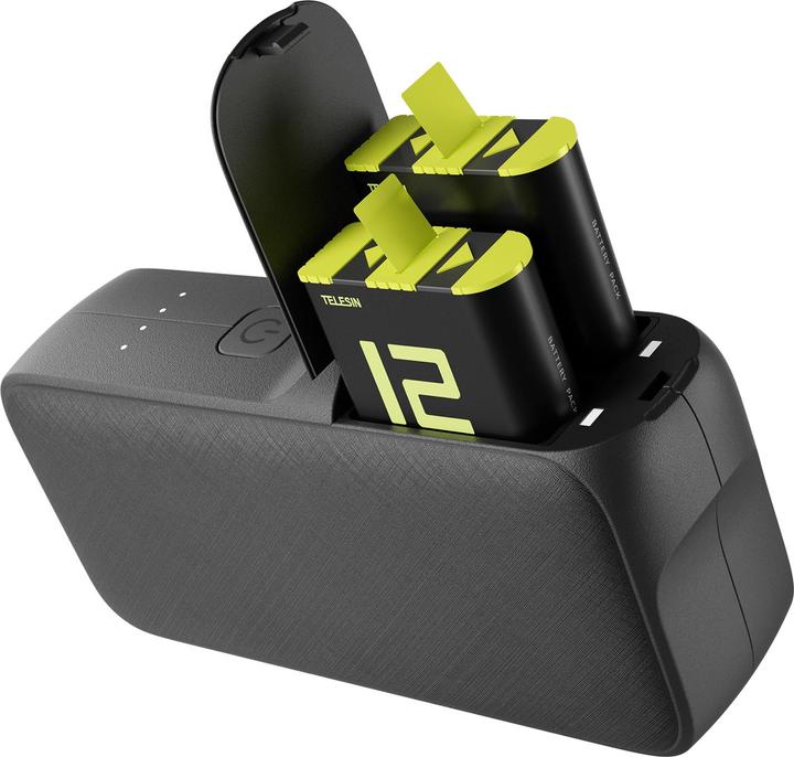 Immagine prodotto Telesin caricatore+batteria per GoPro Hero 11/10/9 GP-PB-001 (9, GoPro Hero 11)