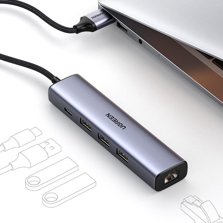 Image du produit Ugreen 5in1 Adapter (USB-A, 5 Ports)