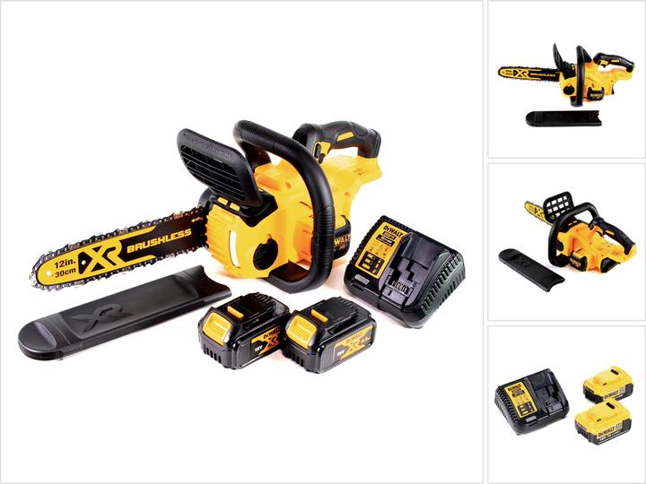 Productafbeelding DeWalt DCM 565 M2 Tronçonneuse d'élagage sans fil 18V + 2x Accu's 4,0 Ah + Chargeur (Accu kettingzaag)