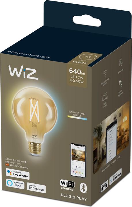 Produktbild WiZ Vintage Filament (E27, 6.70 W, 640 lm, 1 x, E)