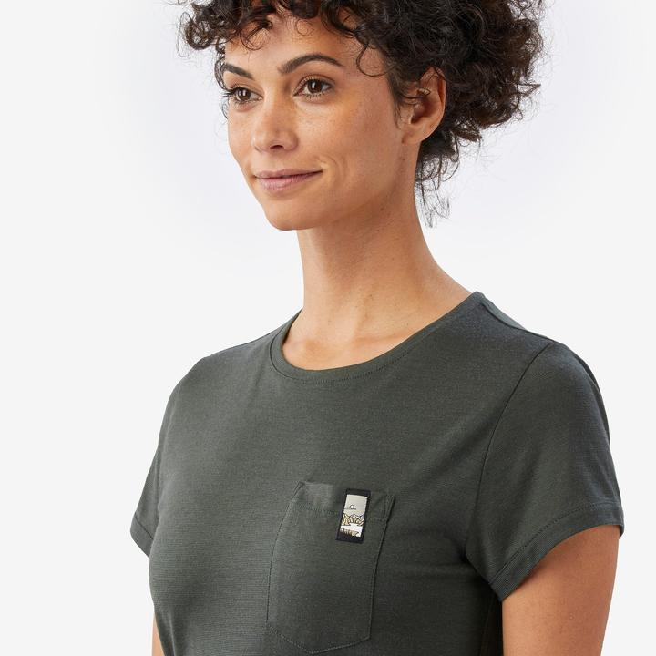 Actual product image Forclaz Merino T-Shirt Damen 100 % Merinowolle grün (M)
