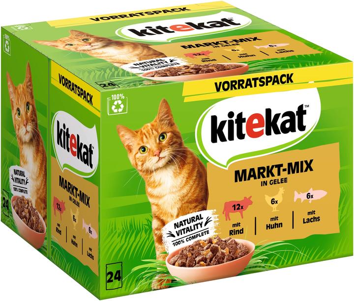 Produktbild Kitekat Mp Markt Mix In Gelee (24 Stk., 2040 g)