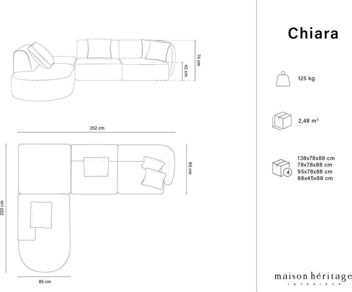 Produktbild Maison Heritage Chiara (Ecksofa)