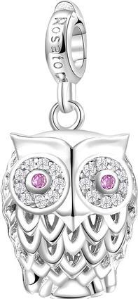 Rosato Silver owl pendant with Storie zircons RZ002R (L)
