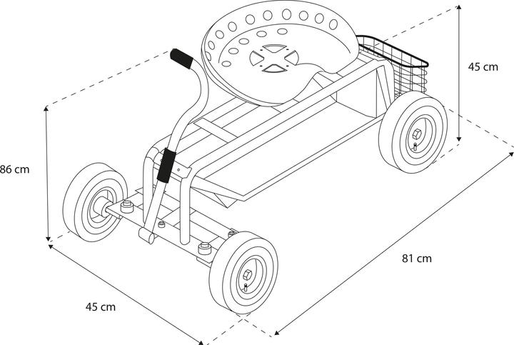 Produktbild Axi AG22 Fahrbarer Gartensitz