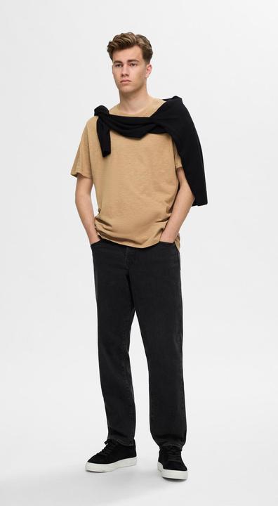 Immagine prodotto Selected Homme Maglietta in cotone con filato a fiamma (XXL)