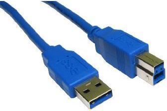 Produktbild Cables Direct 3M USB3 A M - B M BLUE CBL B/Q 100 (USB 3.0)