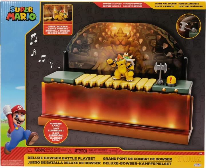 Jakks Pacific Super Mario - 2.5 Deluxe Bowser Battle Playset (418604)